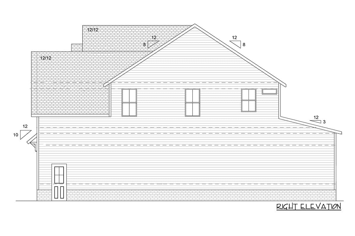 Plan 260012RVC: New American House Plan with Home Office and Back Deck - 2739 Sq Ft - Image #19 - Country, Craftsman, New American, Traditional