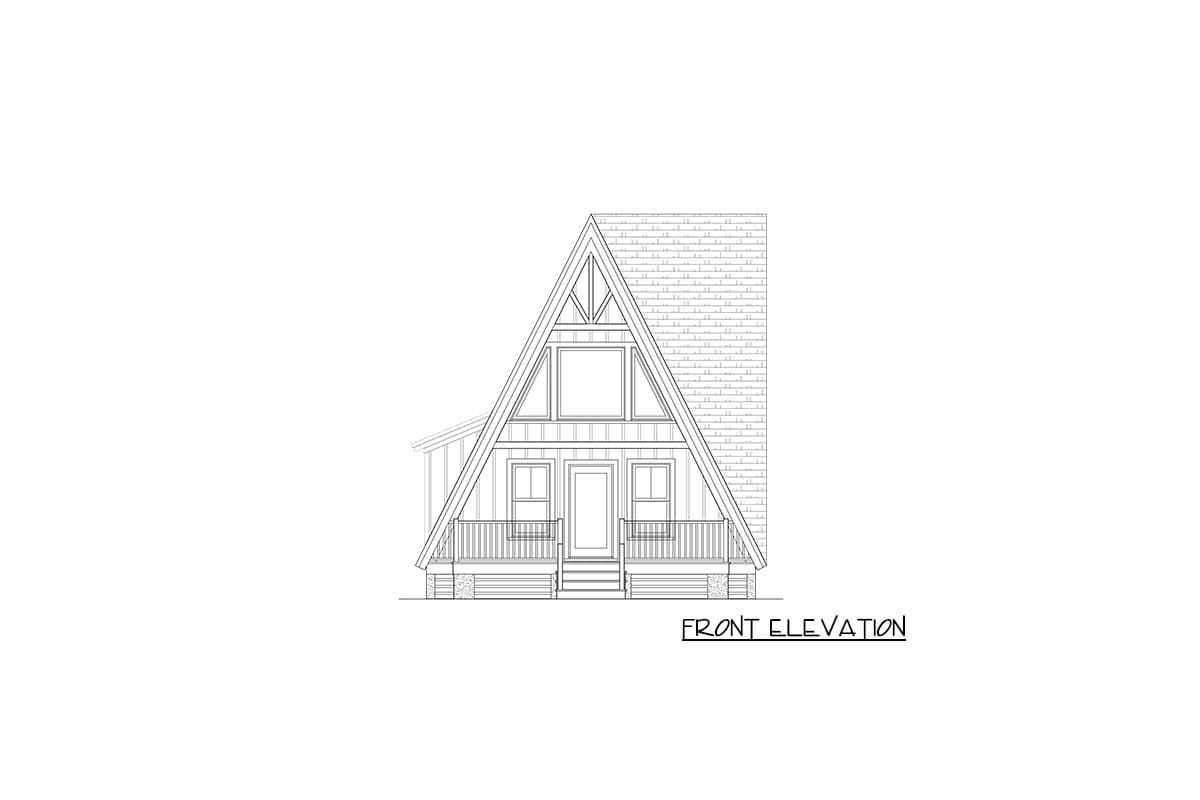 Plan 31595GF: Contemporary A-Frame with Sleeping Loft Overlooking Great Room - Image #6 - A-Frame, Cabin, Contemporary, Mountain, Rustic, Vacation