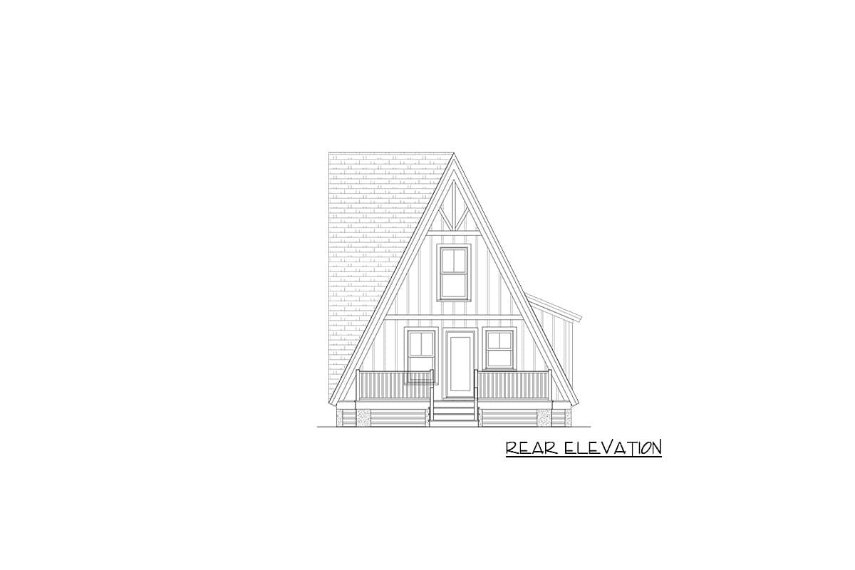 Plan 31595GF: Contemporary A-Frame with Sleeping Loft Overlooking Great Room - Image #8 - A-Frame, Cabin, Contemporary, Mountain, Rustic, Vacation