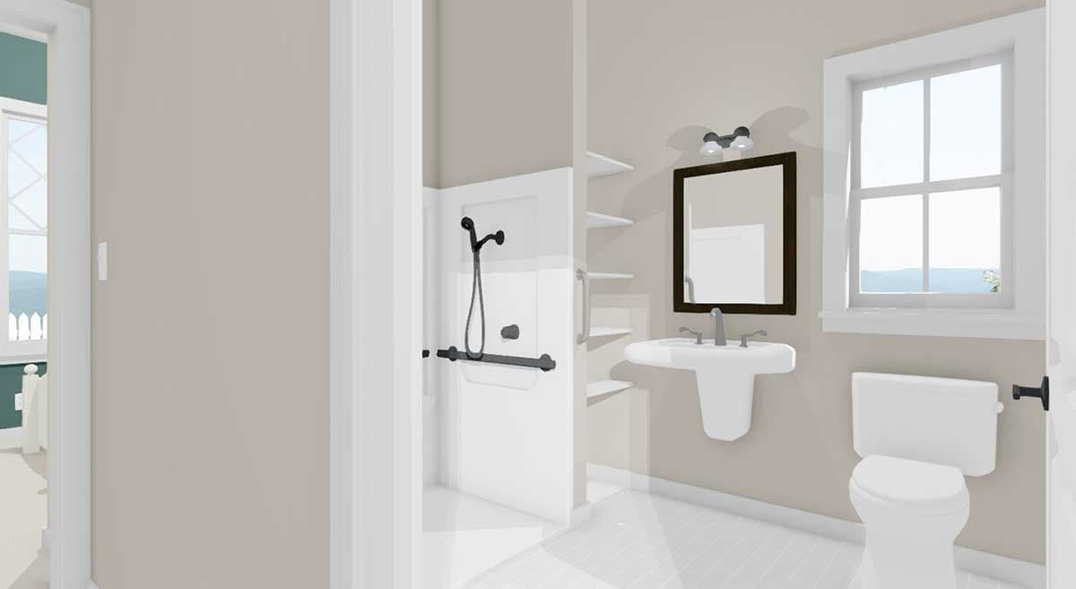 Plan 430812SNG: Wheelchair-accessible Country Cottage - Image #4 - Cottage, Country, Vacation