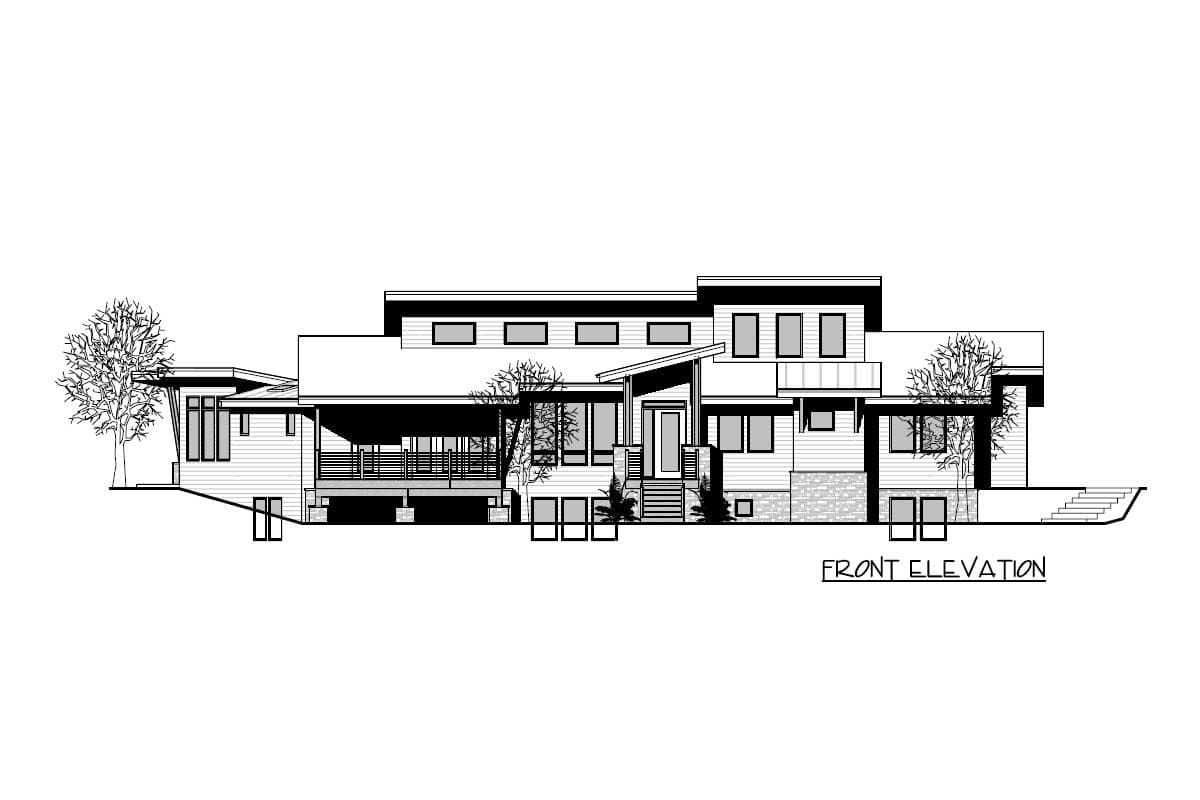 Plan 95119RW: Modern Mountain House Plan with Angled Master Suite and a Home Office - Image #21 - Mid Century Modern, Modern, Mountain, Northwest, Ranch