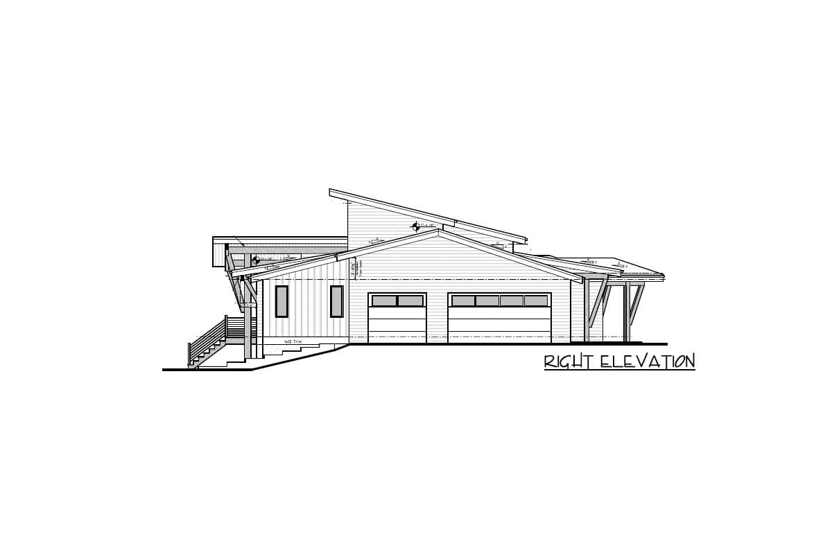 Plan 95119RW: Modern Mountain House Plan with Angled Master Suite and a Home Office - Image #24 - Mid Century Modern, Modern, Mountain, Northwest, Ranch