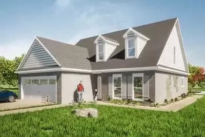 Two-story Cape Cod Home with Main-level Master Bedroom