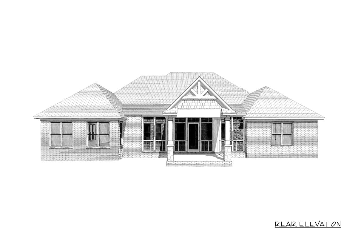 Plan 86370HH: 2785 Square Foot Rustic Craftsman Home Plan with Flex Home Office - Image #11 - Country, Craftsman, Ranch, Rustic