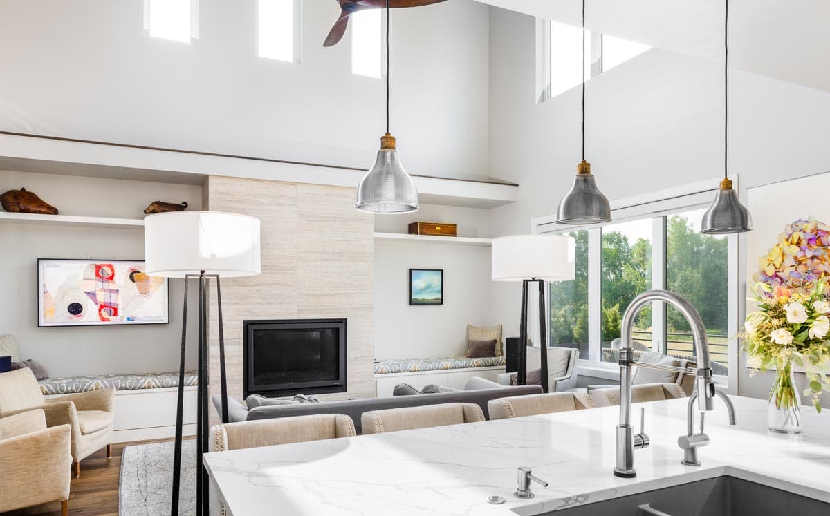 Plan 95123RW: 40-Foot Wide Modern Contemporary House Plan with 2-Story Living Room - Image #10 - Contemporary, Mid Century Modern, Modern, Northwest