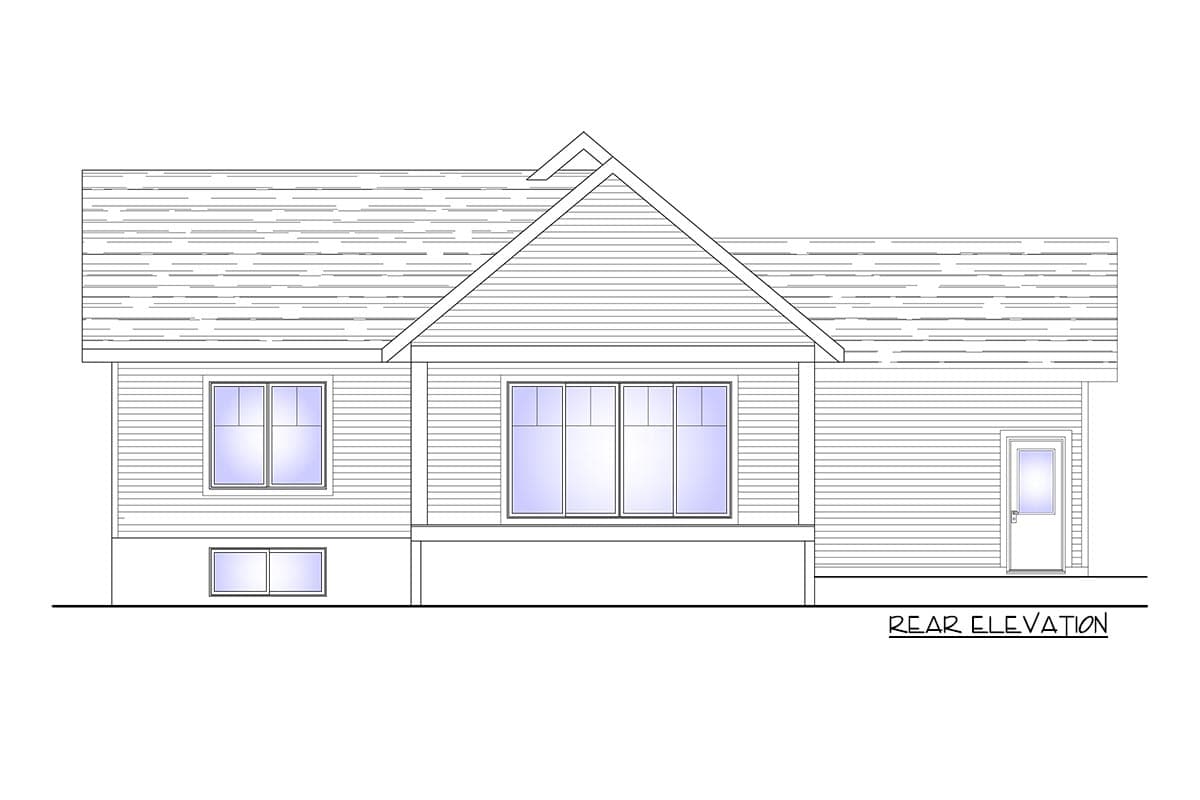 Plan 90296PD: Craftsman Cottage with Covered Porch - Image #4 - Contemporary, Cottage, Craftsman, European, Vacation