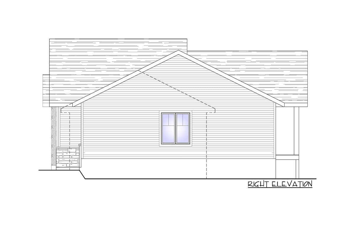 Plan 90296PD: Craftsman Cottage with Covered Porch - Image #5 - Contemporary, Cottage, Craftsman, European, Vacation