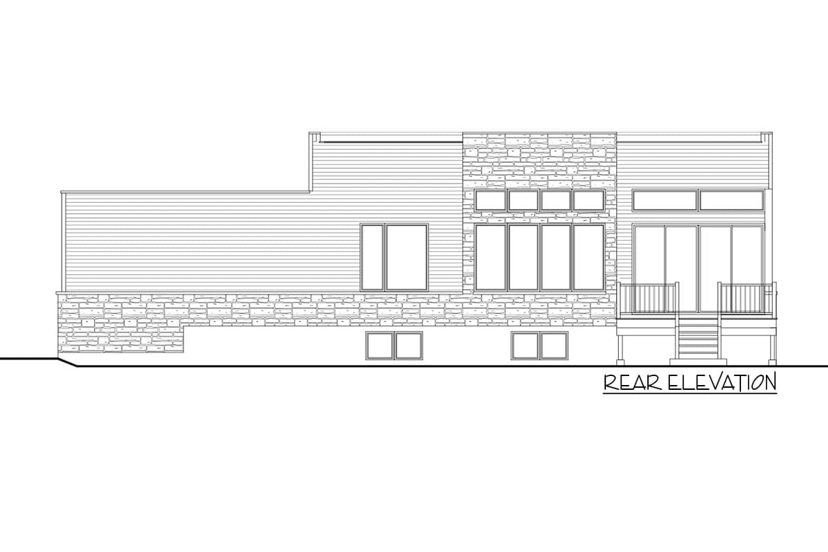 Plan 90317PD: Modern Split Bedroom House Plan with Garage Workshop - Image #5 - Contemporary, Modern, Northwest