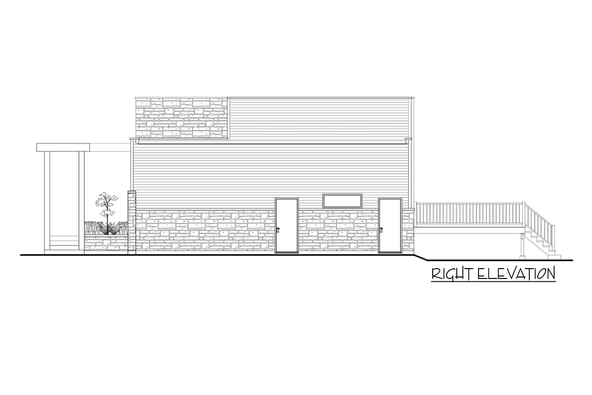 Plan 90317PD: Modern Split Bedroom House Plan with Garage Workshop - Image #6 - Contemporary, Modern, Northwest