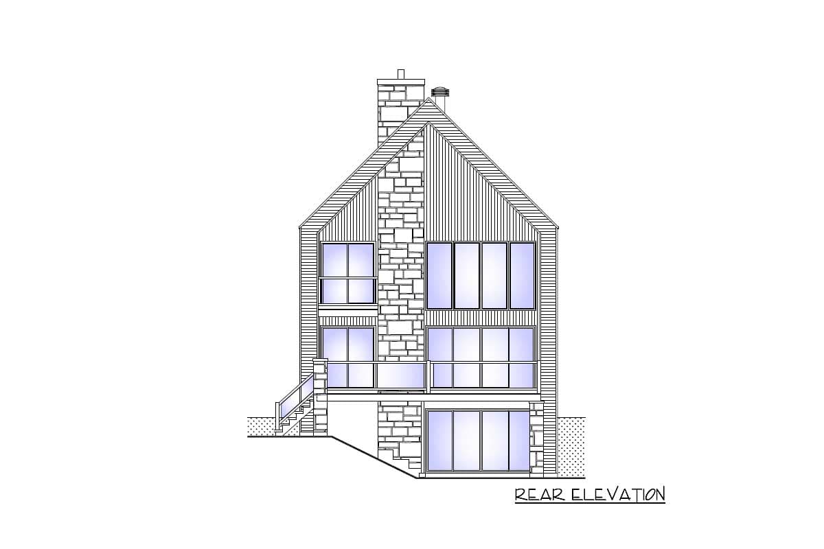 Plan 90318PD: Contemporary Mountain House Plan with 4-6 Bedrooms - Image #4 - Contemporary, Mountain, Northwest, Scandinavian, Vacation