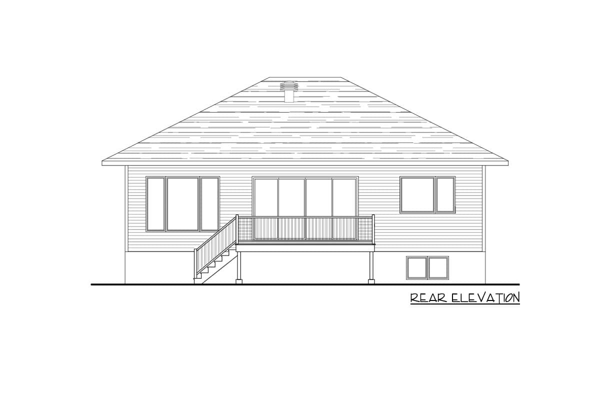 Plan 90320PD: One-level Prairie Home Plan with Modern Exterior - Image #4 - Northwest, Prairie, Ranch