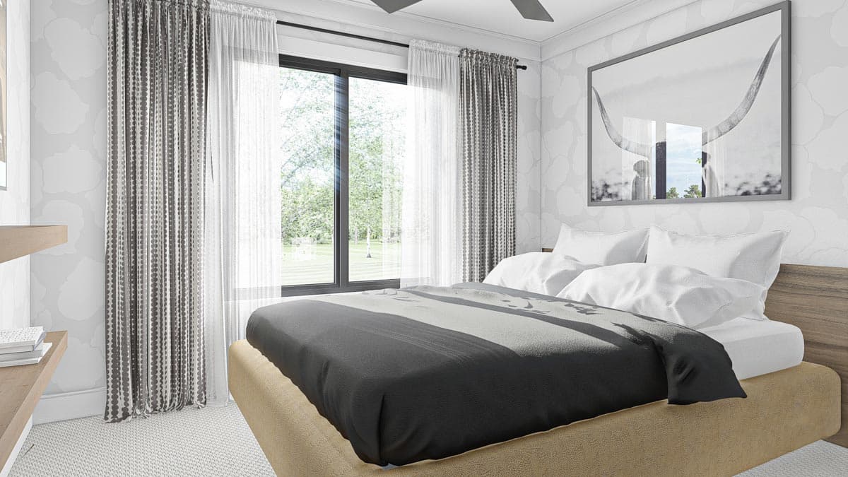 Plan 623043DJ: 2-Story Country Cottage Starter Home Plan with 3-Beds Upstairs - 1464 Sq Ft - Image #12 - Cottage, Country, Farmhouse, Traditional