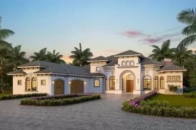 One-level Florida Home Plan with Spacious Covered Lanai