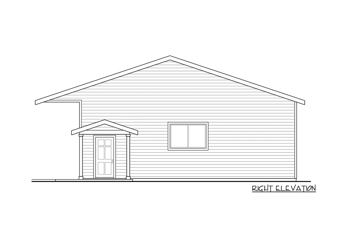 Plan 72289DA: 6-Car Tandem-Style Garage with an RV Bay - Image #4