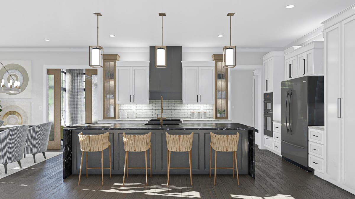 Plan 623044DJ: Modern Farmhouse Plan with Second Floor Walkway Overlook - 3263 Sq Ft - Image #11 - Country, Modern Farmhouse, New American, Traditional, Transitional