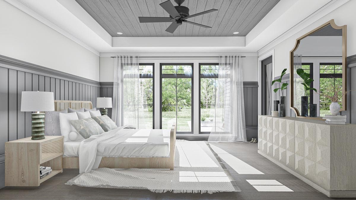 Plan 623044DJ: Modern Farmhouse Plan with Second Floor Walkway Overlook - 3263 Sq Ft - Image #16 - Country, Modern Farmhouse, New American, Traditional, Transitional