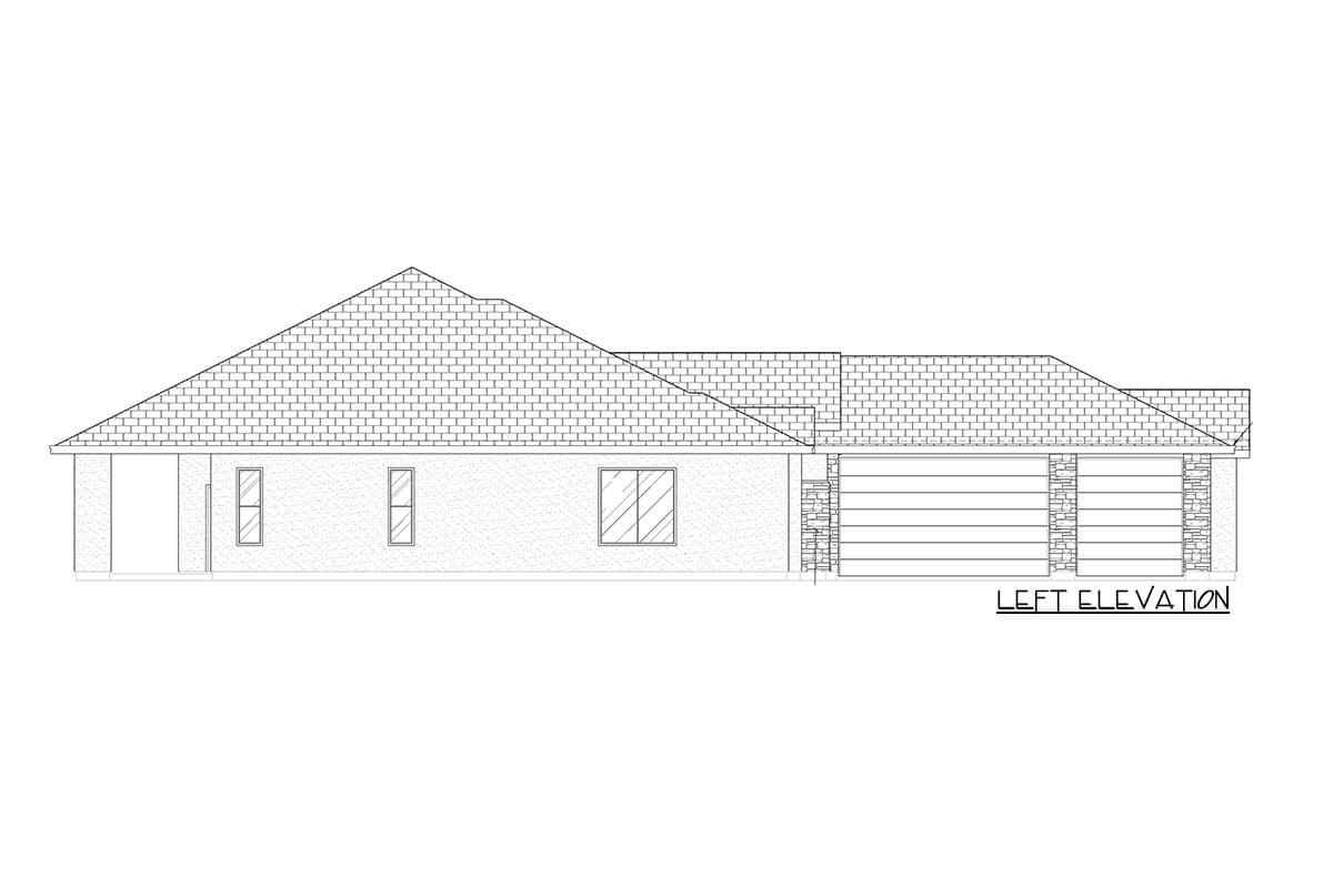 Plan 420017WNT: 3-Bed Home Plan with Expansive Rear Porch - Image #26 - European, Hill Country, Ranch, Southwest
