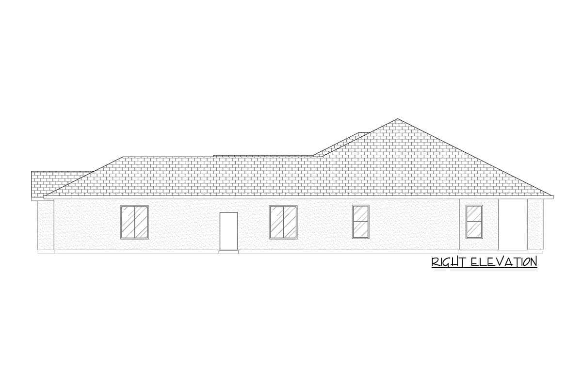 Plan 420017WNT: 3-Bed Home Plan with Expansive Rear Porch - Image #28 - European, Hill Country, Ranch, Southwest
