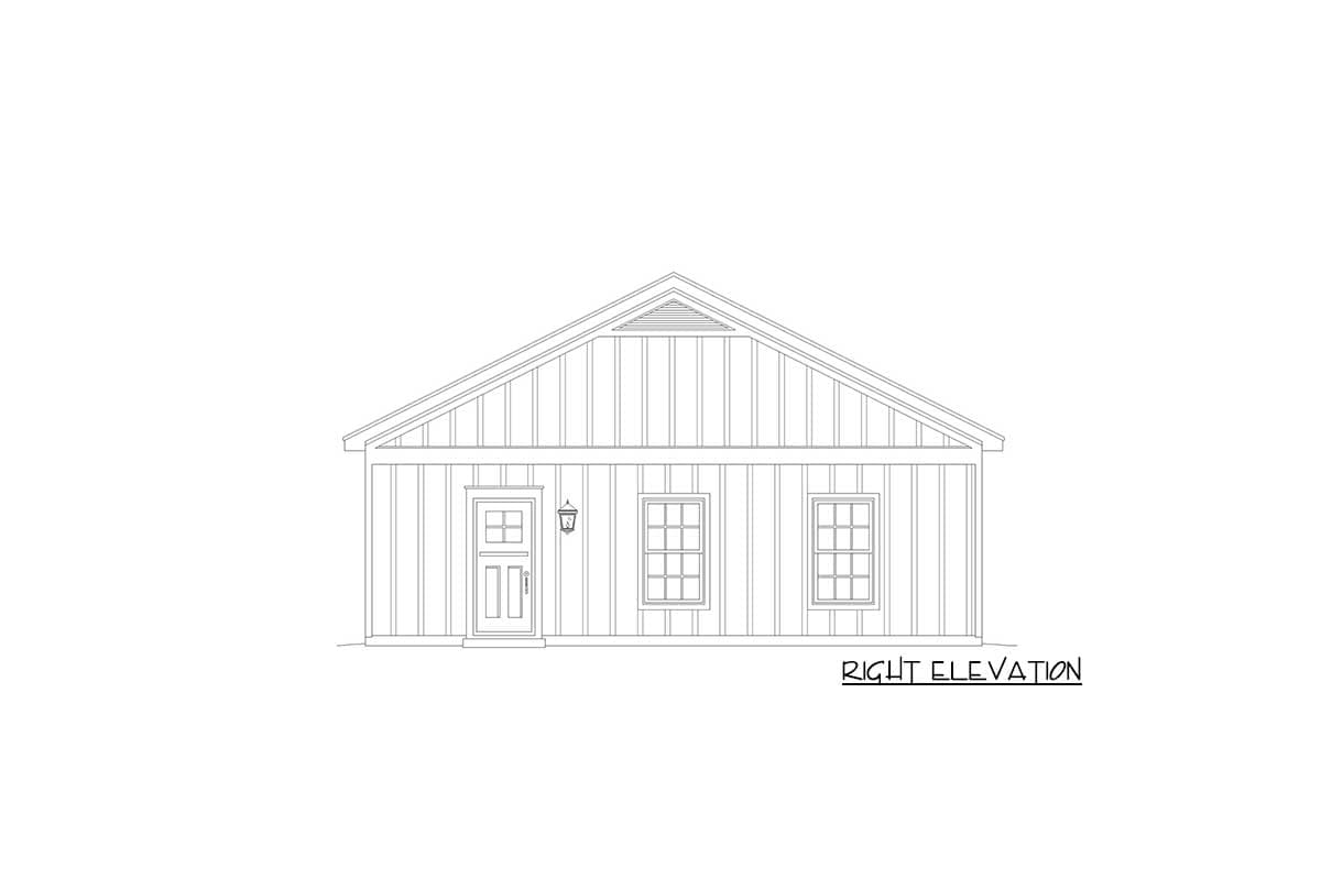 Plan 68825VR: Garage Workshop with Kitchenette - Image #5 - Traditional