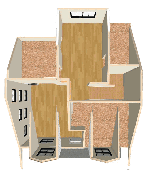 Plan 430814SNG: 800 Square Foot Micro-living Country Home Plan with Loft Overlook - Image #16 - Cottage, Country