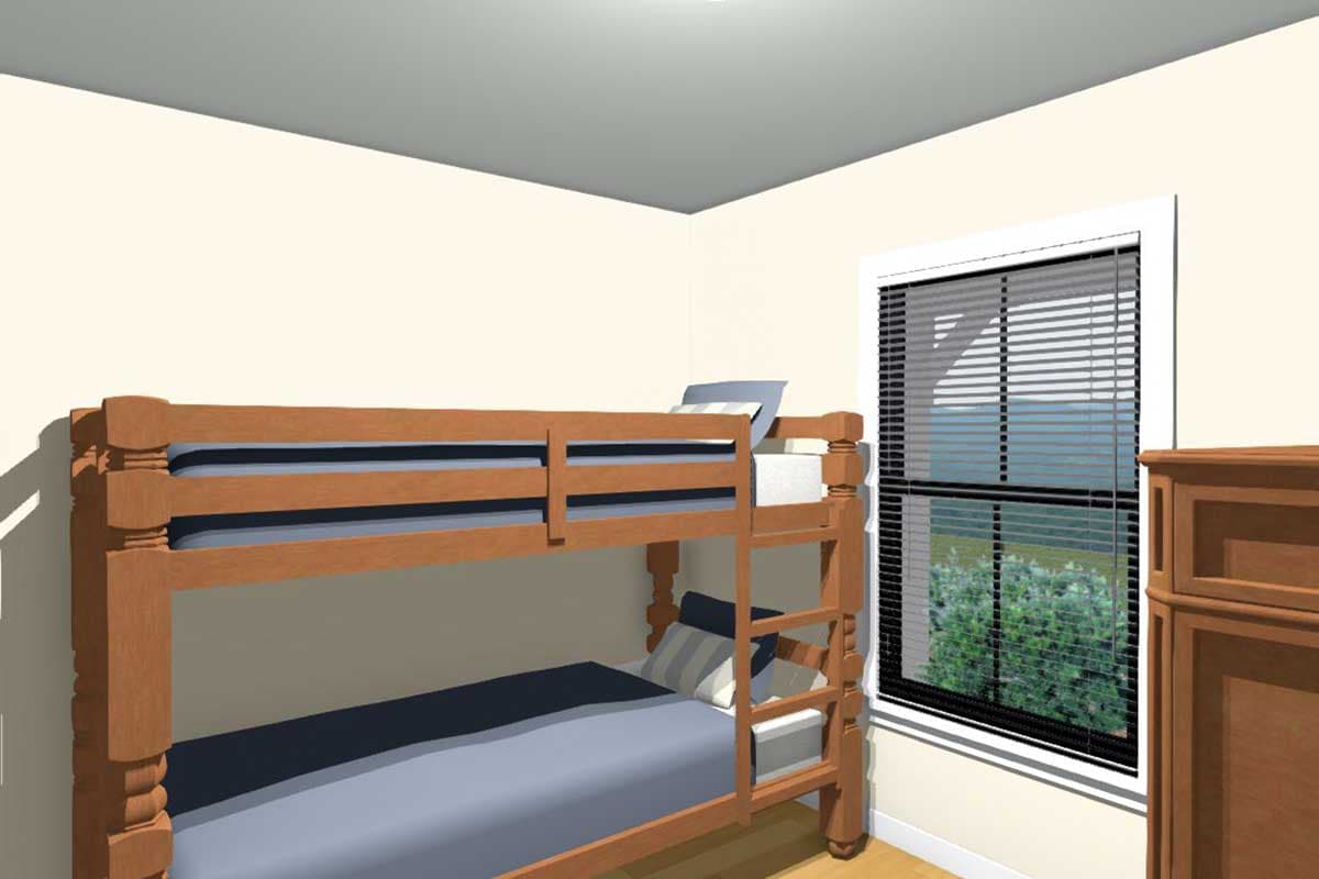 Plan 430814SNG: 800 Square Foot Micro-living Country Home Plan with Loft Overlook - Image #9 - Cottage, Country