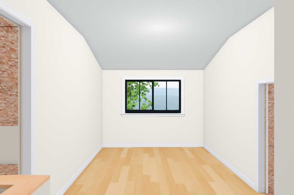 Plan 430814SNG: 800 Square Foot Micro-living Country Home Plan with Loft Overlook - Image #7 - Cottage, Country