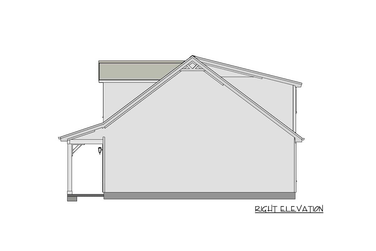 Plan 430814SNG: 800 Square Foot Micro-living Country Home Plan with Loft Overlook - Image #14 - Cottage, Country