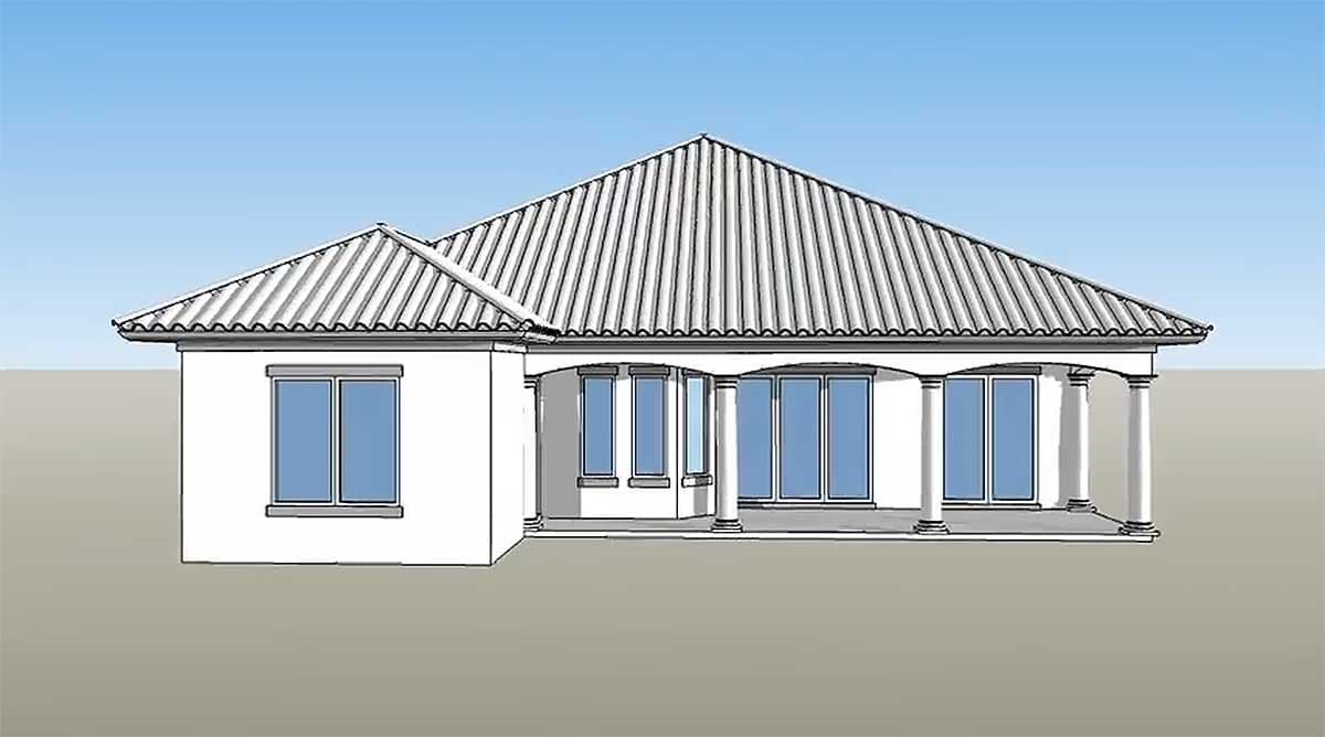 Plan 33005ZR: Energy Saving Home Plan - Image #8 - Florida-Style, Mediterranean