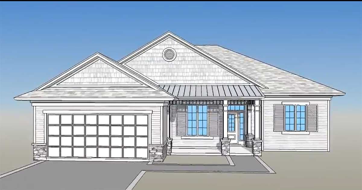Plan 33006ZR: 3 Bed Energy Super-Saving House Plan - Image #6 - Ranch, Southern, Traditional