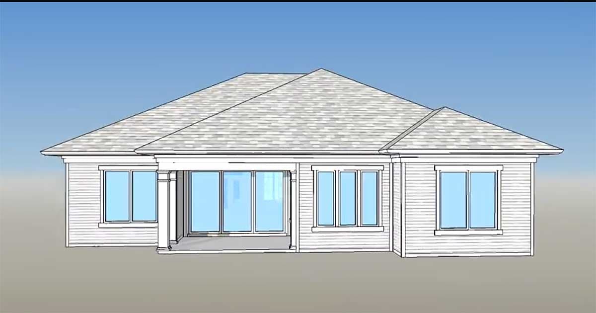 Plan 33006ZR: 3 Bed Energy Super-Saving House Plan - Image #8 - Ranch, Southern, Traditional