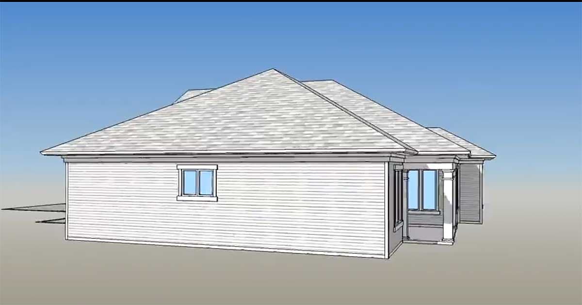 Plan 33006ZR: 3 Bed Energy Super-Saving House Plan - Image #9 - Ranch, Southern, Traditional