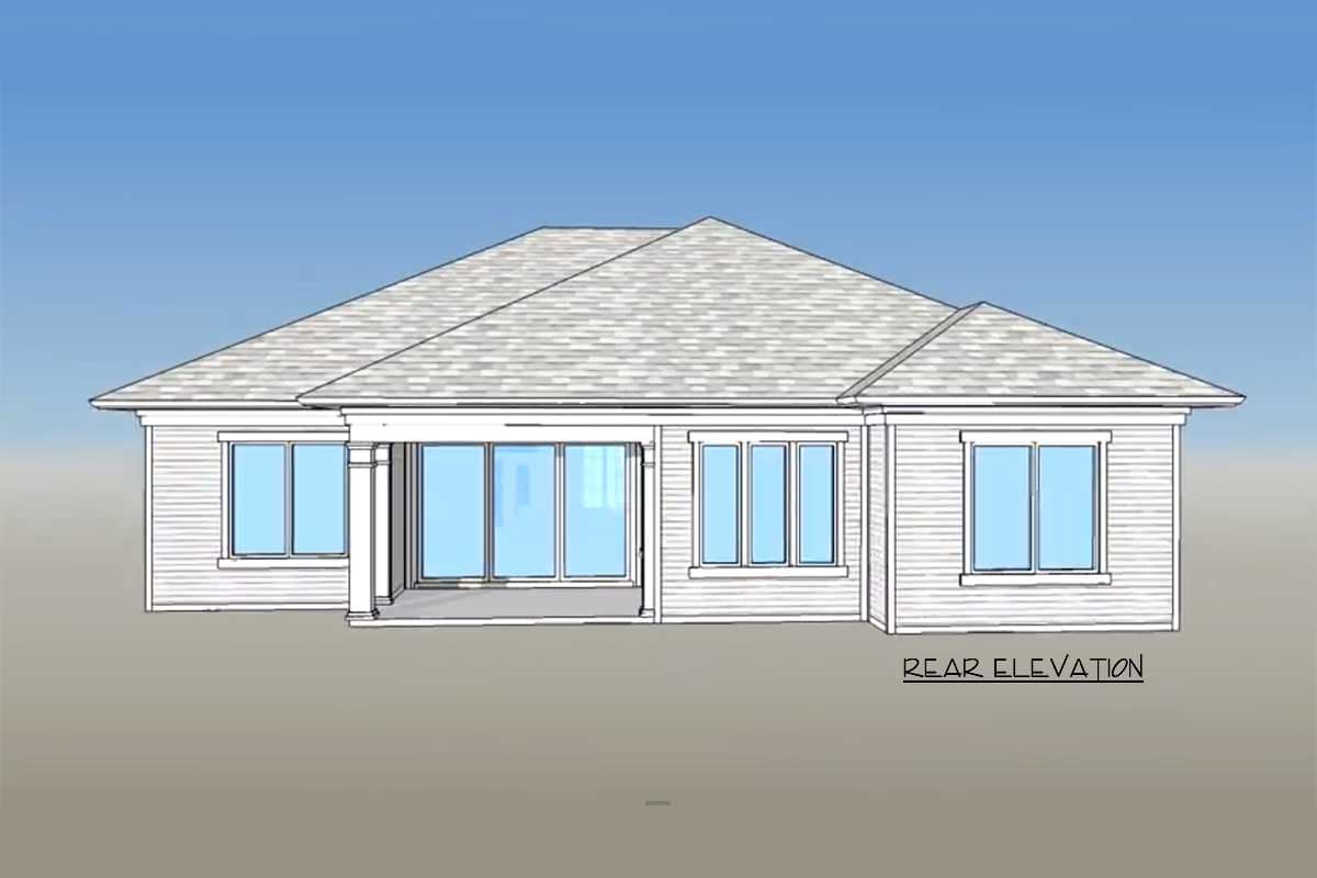 Plan 33007ZR: 3 Bed Super Energy Efficient House Plan - Image #4 - European, French Country, Ranch