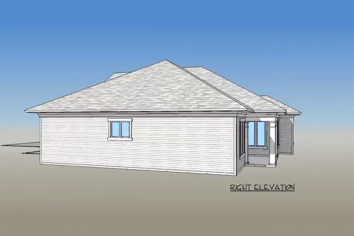 Plan 33007ZR: 3 Bed Super Energy Efficient House Plan - Image #5 - European, French Country, Ranch