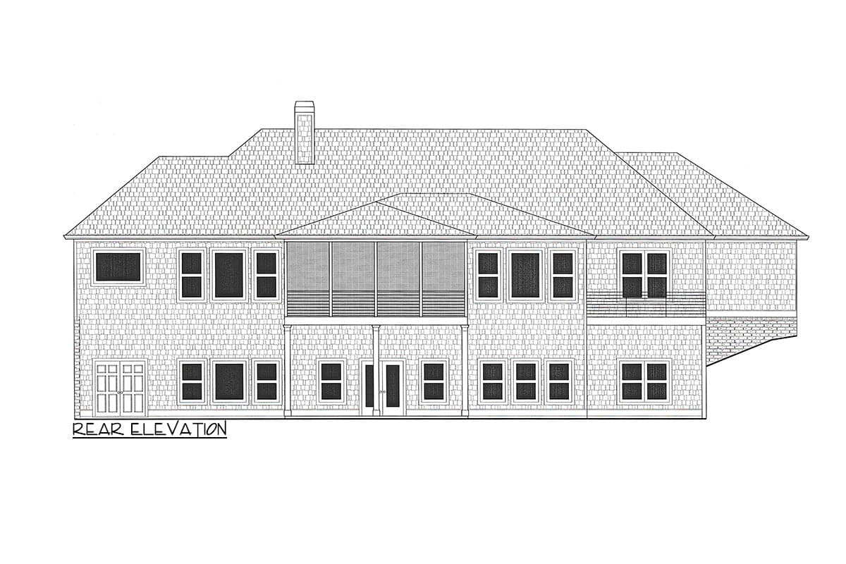 Plan 24302TW: New American Home Plan for a Sloping Lot with Lower Level Rec Room and Home Office - Image #15 - Craftsman, Mountain, New American, Ranch