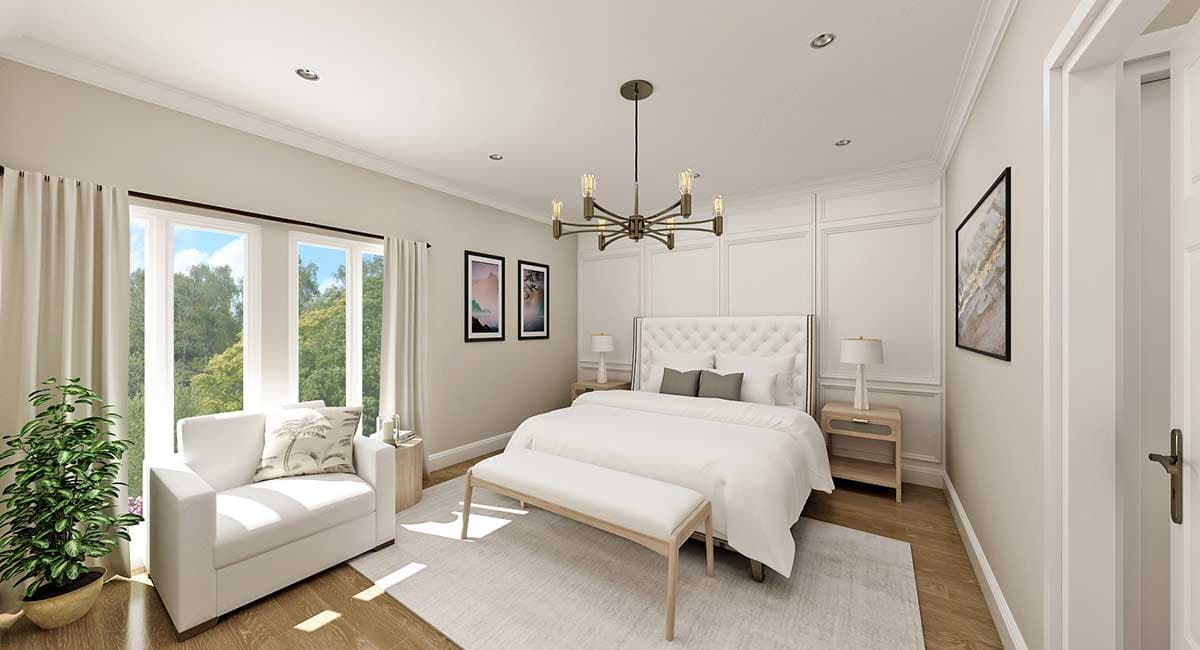 Plan 55079BR: Log Home with 3 Bedrooms and a Loft Overlook Option - Image #10 - Country, Mountain, Rustic, Vacation