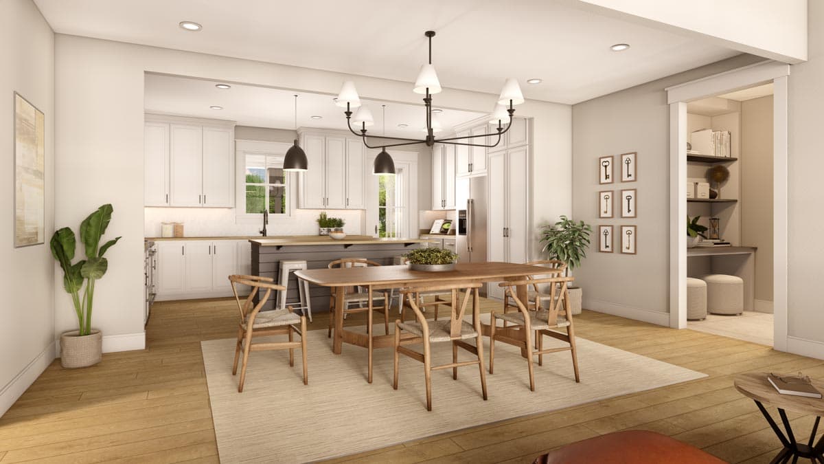 Plan 51873HZ: 3-Bed Modern Farmhouse with L-shaped Front Porch - Image #7 - Cottage, Farmhouse, Modern Farmhouse, Traditional