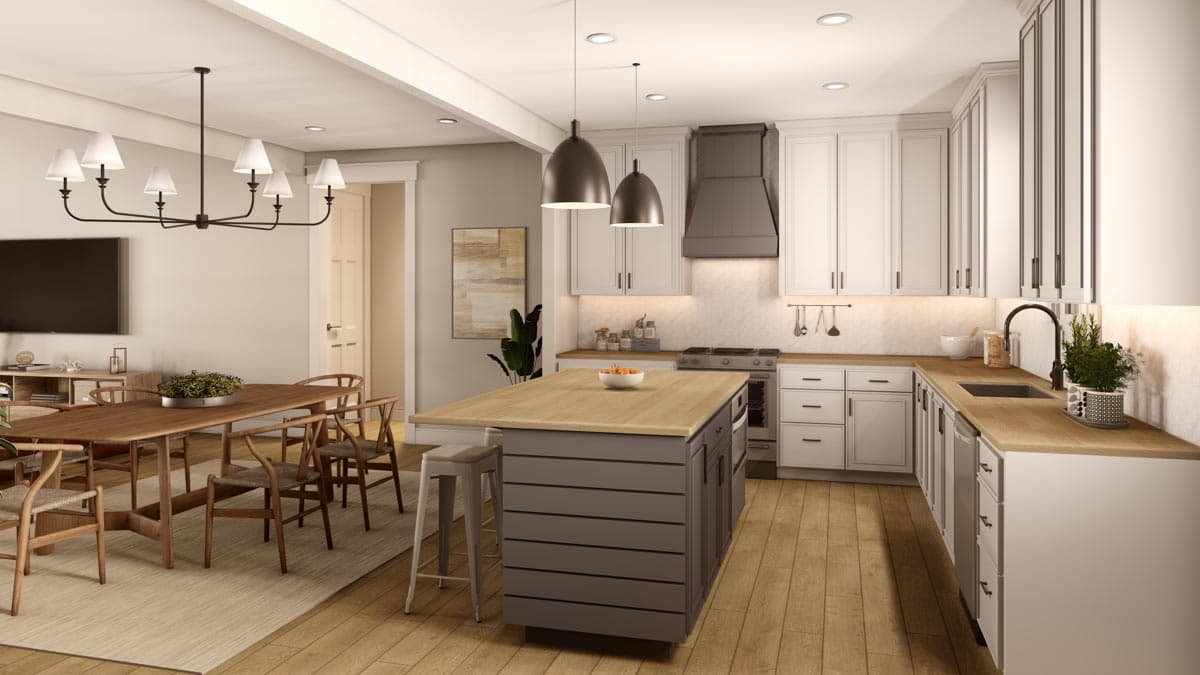 Plan 51873HZ: 3-Bed Modern Farmhouse with L-shaped Front Porch - Image #9 - Cottage, Farmhouse, Modern Farmhouse, Traditional