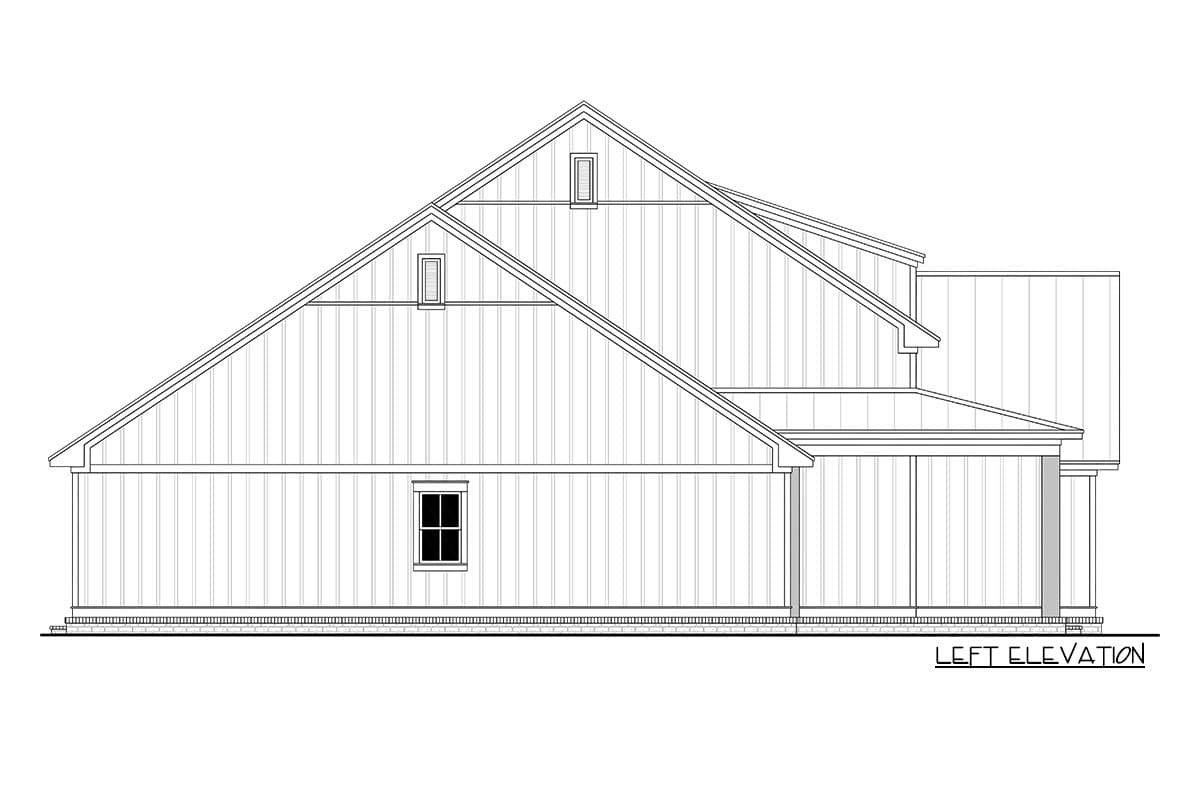 Plan 51873HZ: 3-Bed Modern Farmhouse with L-shaped Front Porch - Image #13 - Cottage, Farmhouse, Modern Farmhouse, Traditional