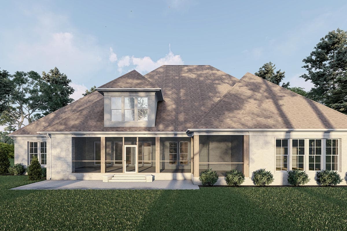 Plan 70712MK: 3-Bed French Country Home with Upstairs Game Room - 4989 Sq Ft - Image #4 - Country, European, French Country, Southern, Traditional