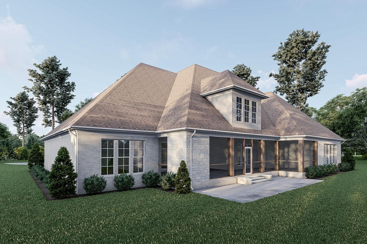 Plan 70712MK: 3-Bed French Country Home with Upstairs Game Room - 4989 Sq Ft - Image #5 - Country, European, French Country, Southern, Traditional