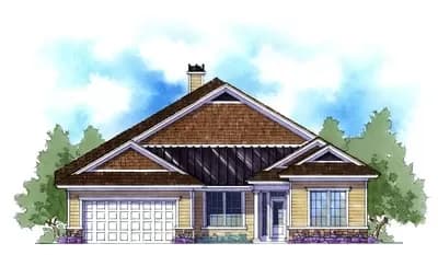 Flexible Layout Southern-Style Country House Plan