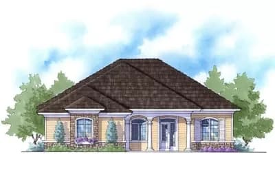 2190 Sq Ft 3-Bed Country House Plan on One Story 