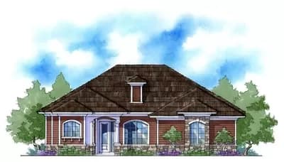 Contemporary Ranch Home Plan Under 1800 Square Feet with 3 Bedrooms