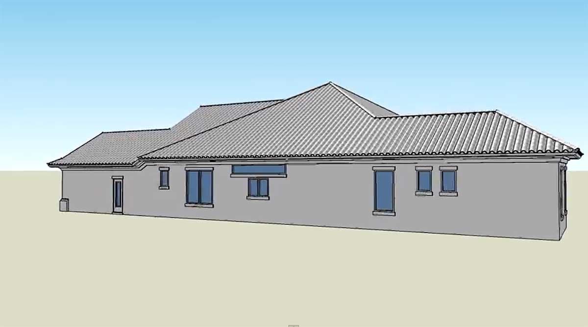 Plan 33029ZR: 3 Bed Euro-Style Ranch Home Plan Under 2600 Square Feet with Rear Lanai - Image #11 - Coastal, European, Florida-Style, Mediterranean, Ranch