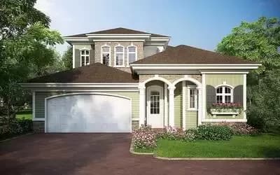 Energy Saving Courtyard House Plan