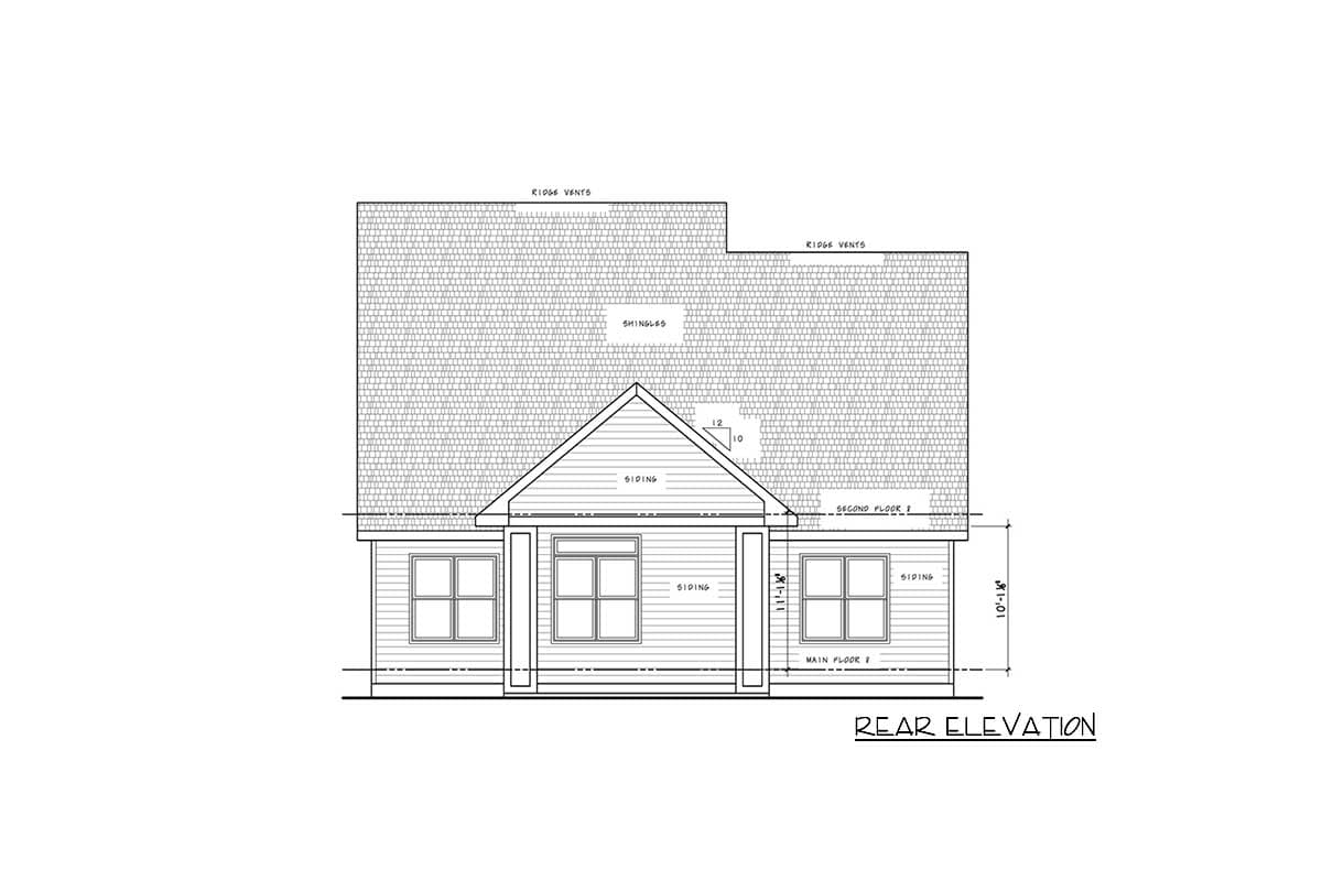 Plan 42694DB: 4-Bed New American Home Plan with Main-level Master Suite - Image #5 - Craftsman, New American, Northwest