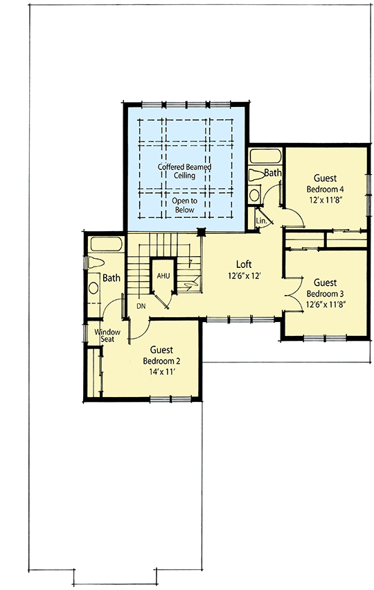 Plan 33035ZRX: Sustainable Living House Plan - Floor Plan - 2nd Floor - Florida-Style, Mediterranean
