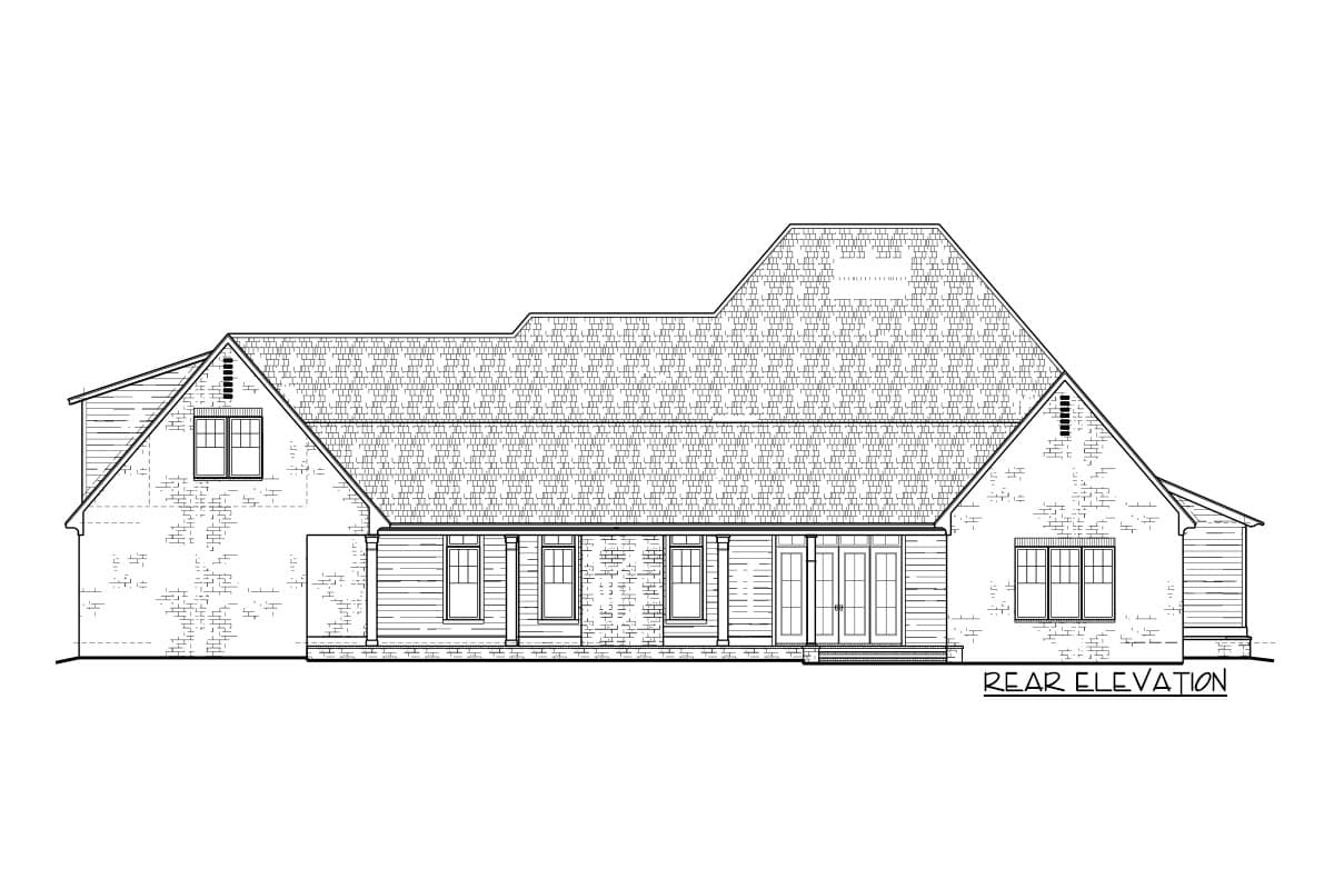 Plan 510216WDY: Exclusive Southern Home Plan with Cart Bay and Partially-screened Porch - Image #4 - Acadian, Country, Farmhouse, French Country, Louisiana-Style, Southern