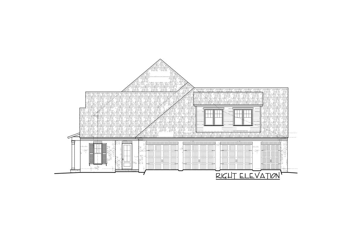 Plan 510216WDY: Exclusive Southern Home Plan with Cart Bay and Partially-screened Porch - Image #5 - Acadian, Country, Farmhouse, French Country, Louisiana-Style, Southern