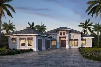 4-Bed Southern Beach Home with Split-bed Layout and Large Covered Lanai
